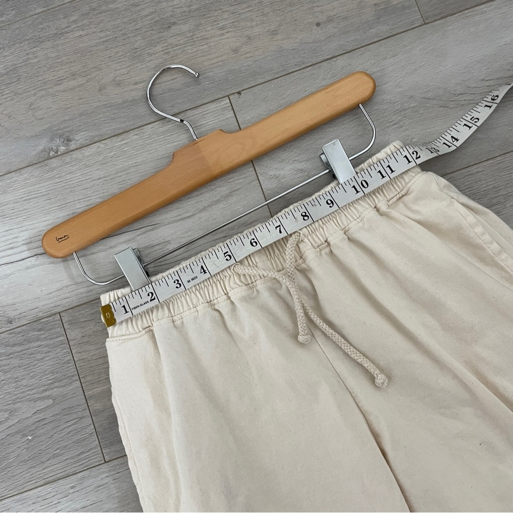 Harvest & Mill Sweatpants organic cotton tapered womens Cream small comfy lounge - Picture 3 of 6